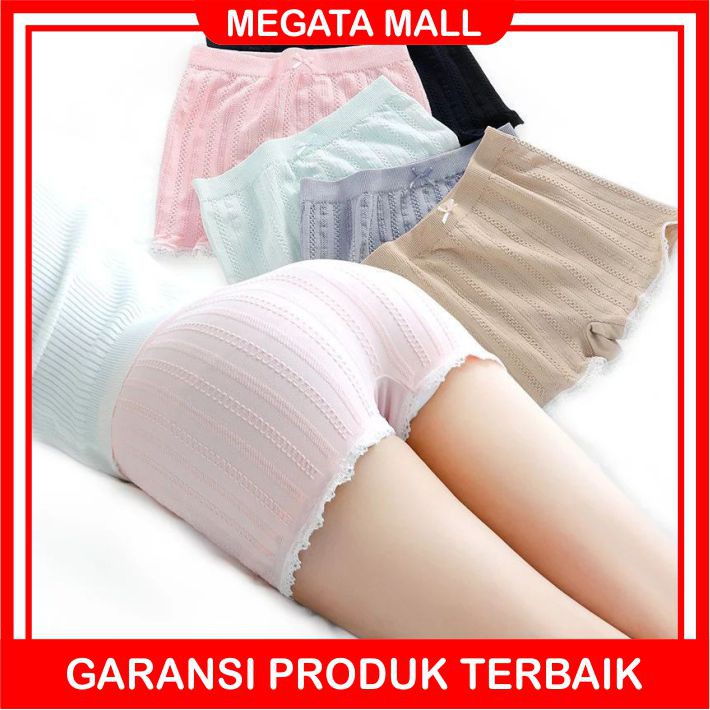 ♫ Megata ♫ A133 Short Pants Celana Dalam Wanita CD Motif Polos Fashion Korea Import Murah Grosir