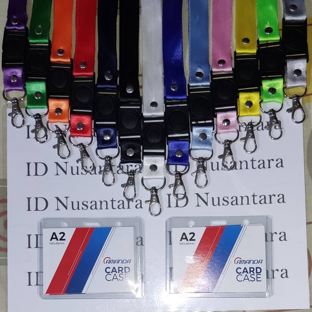 

Paket Tali Kait 2cm Stofer + ID Card Case A2