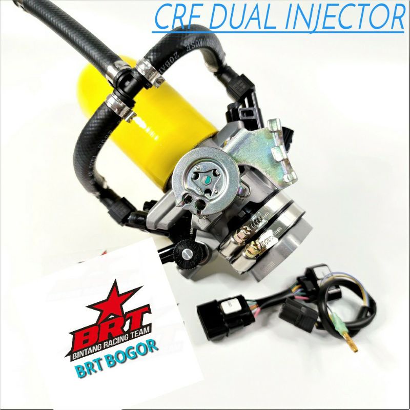 TB THROTTLE BODY BRT CRF SUPER FLOW MEDIUM DUAL INJECTOR CRF 150 BRT BOGOR ORIGINAL