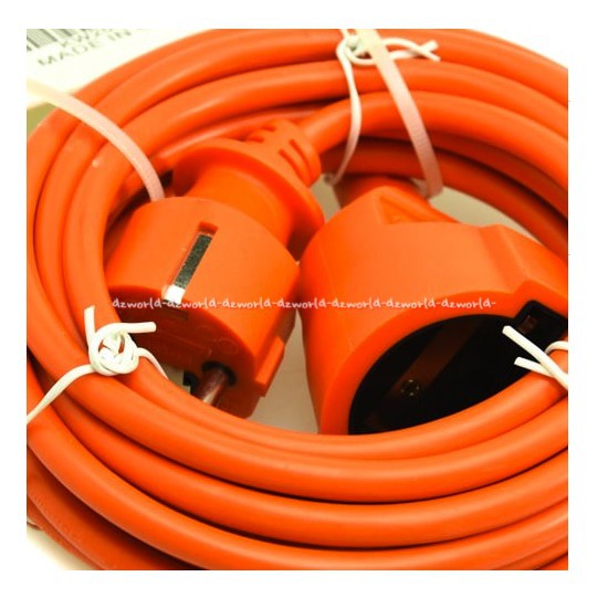 Krisbow Kabel Ekstensi 5 M Kabel Panjang Gulung 5m Stop Kontak Round Cable Orange 5 meter