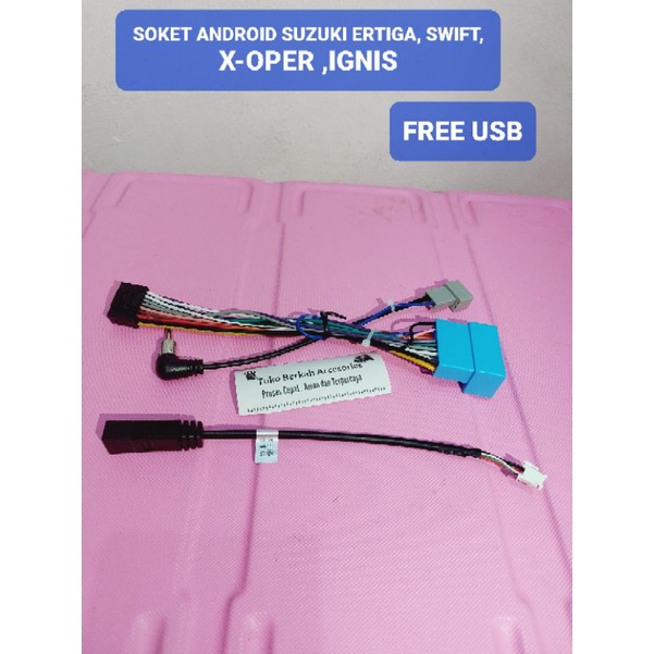 Bonus kabel USB head unit Suzuki / Kabel Soket Head Unit Android Suzuki Ertiga Suzuki Swift Suzuki I
