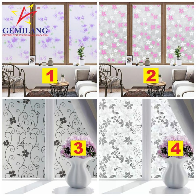 Stiker kaca motif/Stiker Jendela Rumah/Sticker Kaca/Stiker Kaca/Stiker Motif/Stiker Kaca Jendela