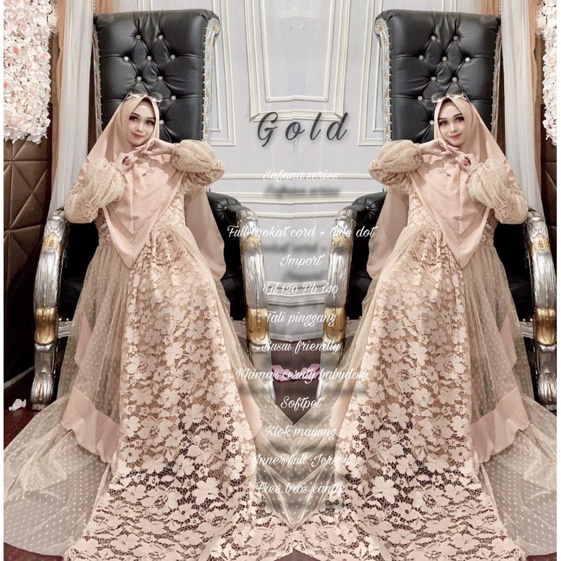 Gamis COD / Gamis mewah / Gamis super / Gamis brukat / Gamis pesta / Gamis sultan / Gamis india / Ga