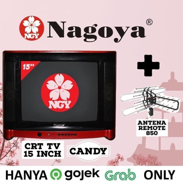 [BUNDLE] Televisi TV CRT NAGOYA 15 inch + Antena Remote 850