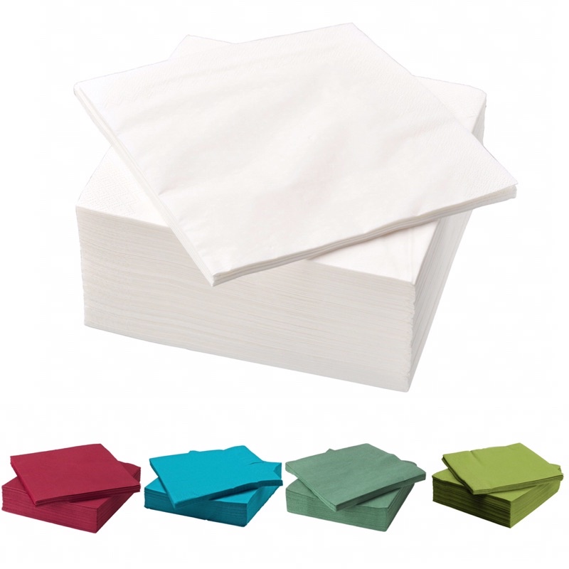 IKEA FANTASTISK - SET 50 PCS PAPER NAPKIN 40X40 CM / SERBET TISU MAKAN