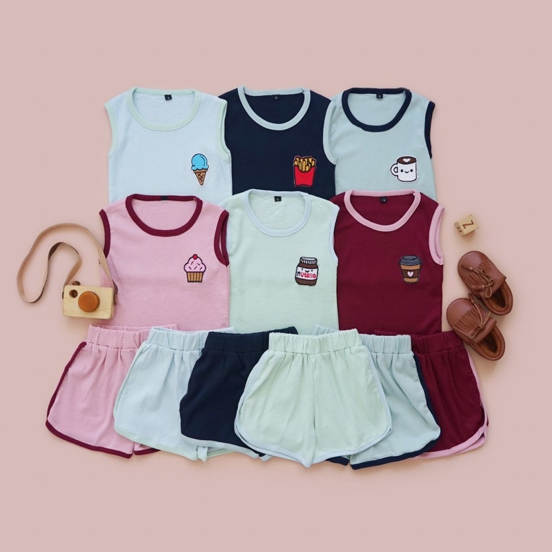 RACHIDKIDS / SETELAN KUTANG ANAK LUCU / PATCHES SET / DAILY SET ANAK