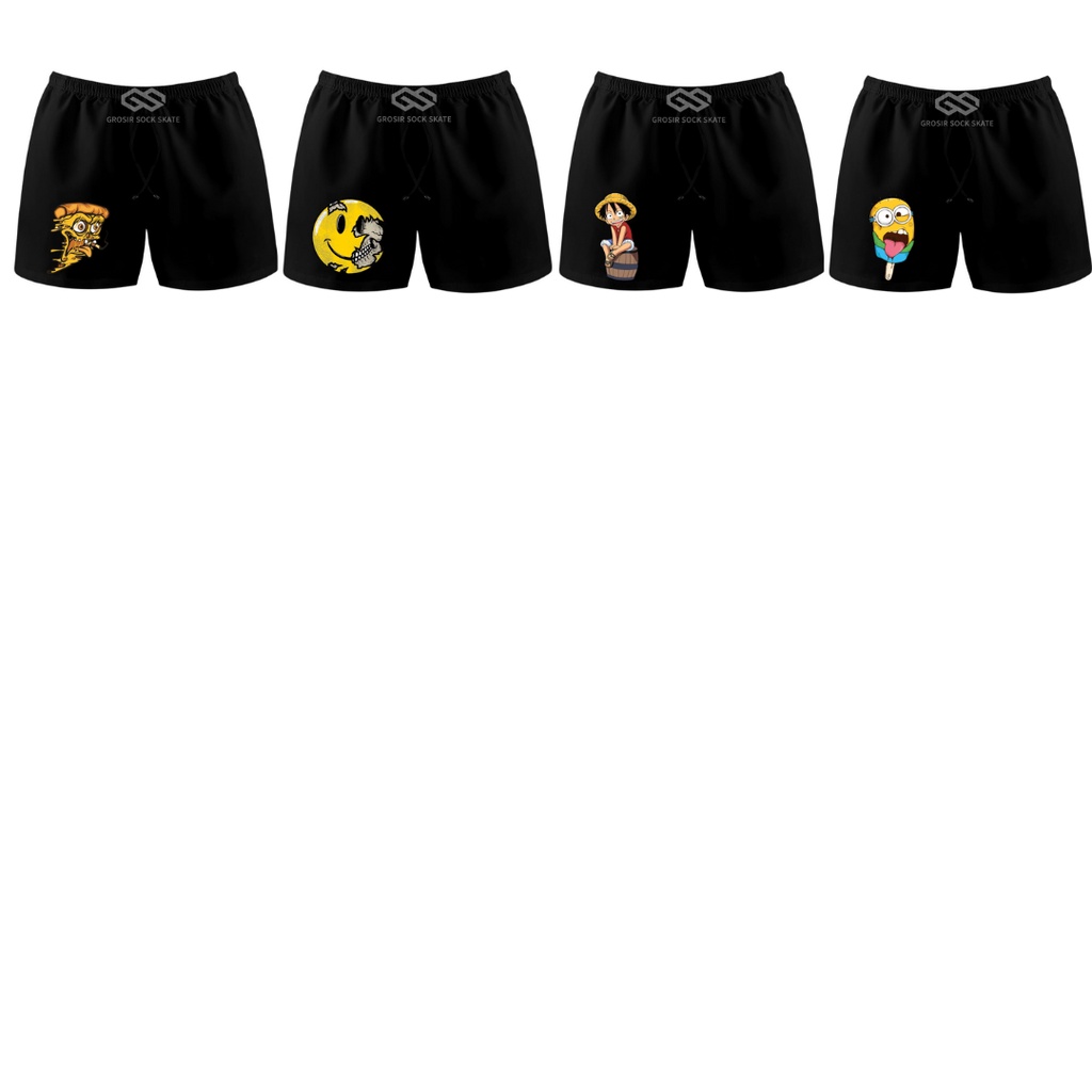 CELANA BOXER PRIA BLACK DTF PREMIUM QUALITY DALAMAN KOLOR BOXSER PANTAI DISTRO SURFING 4