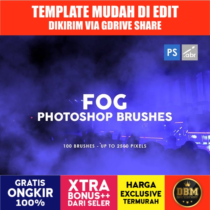 100 Fog - Photoshop Stamp Brushes