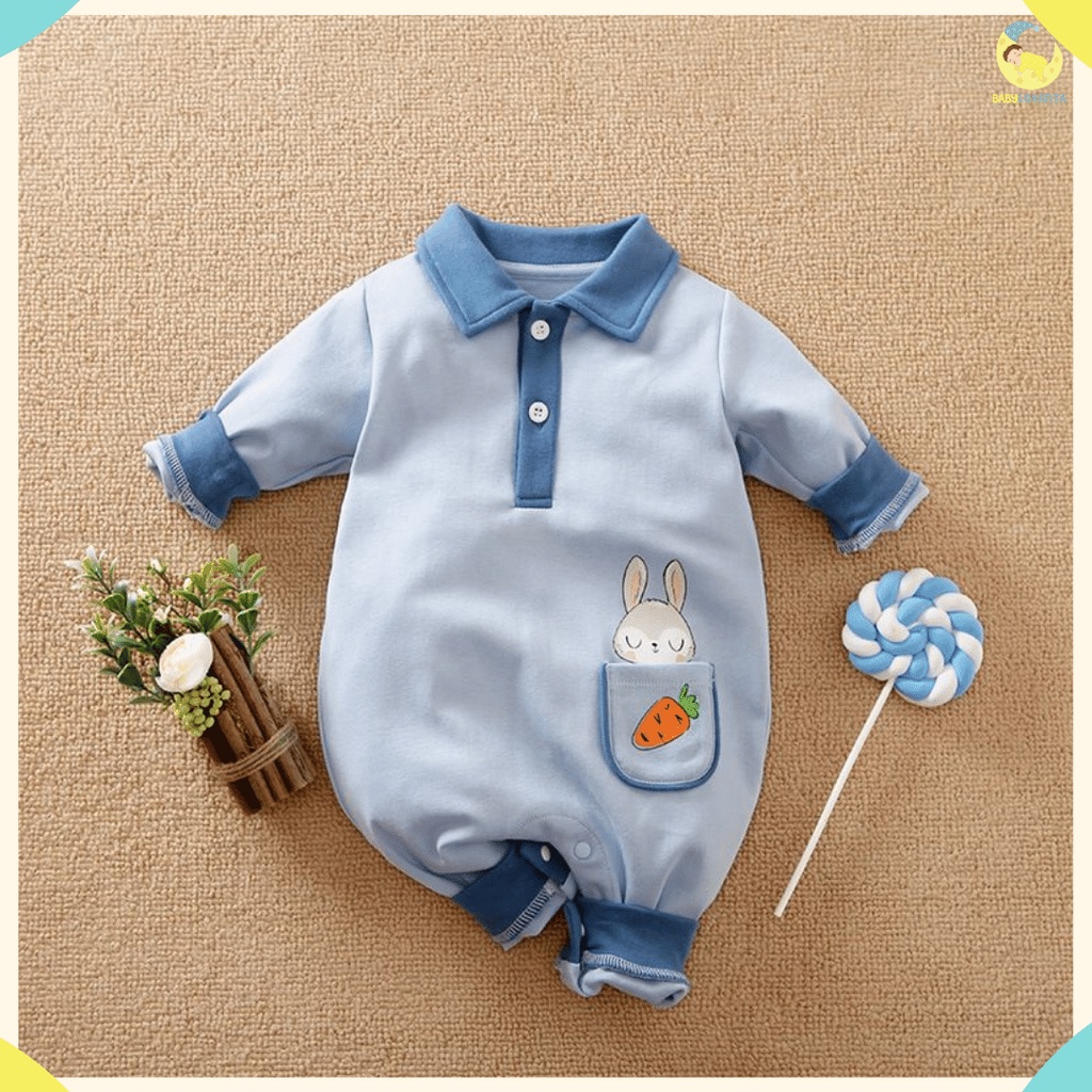 BABYLOVANTA- Jumper anak anak Motif Kelinci Carrot 0-2 Tahun / baju jumper Unisex Baby Carrot lengan panjang // 829