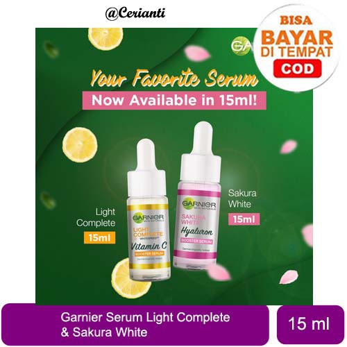 GARNIER SERUM 30x Booster Serum 15 ml Sakura / Light Complete Vit C