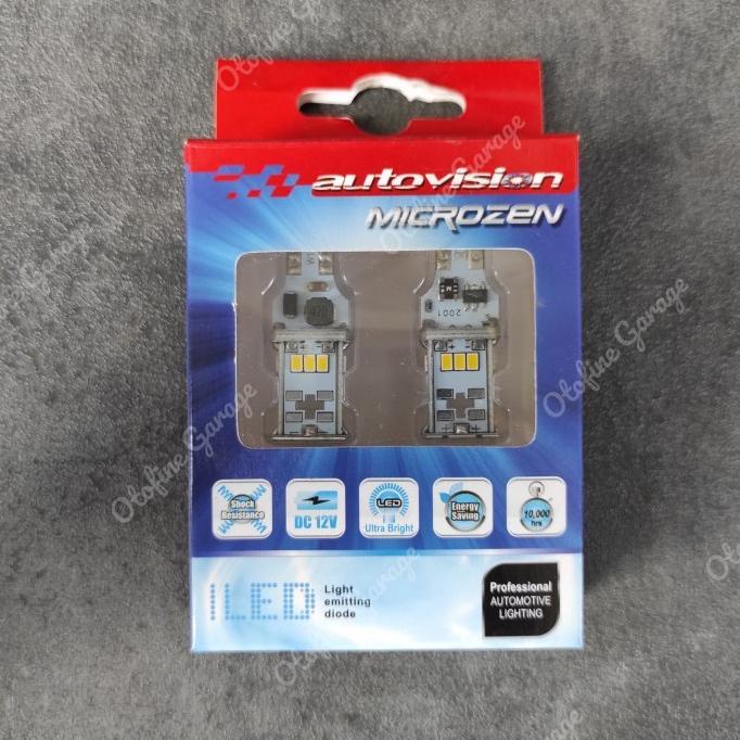Lampu Mundur LED Superbright T15/T16 Autovision, white 6000k, Canbus .