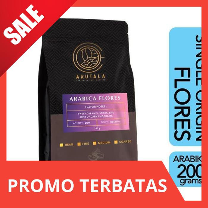 

TERMURAH ARUTALA Kopi Flores Bajawa Arabika Arabica Coffee 200 gram - Biji AR286