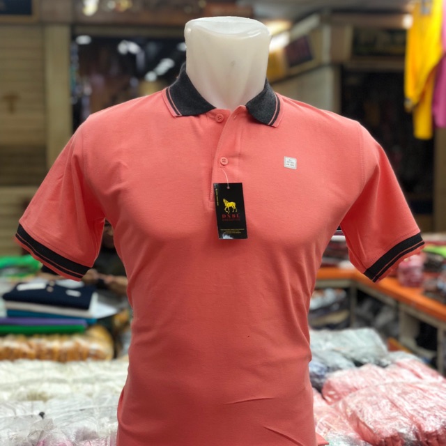 DXBL Kaos Polos Wangki kerah  Salem Katun