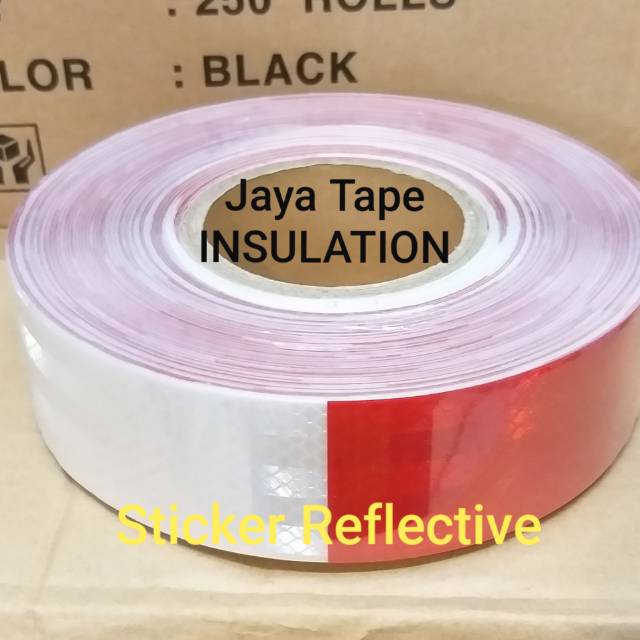 

Sticker reflective prismatik - stiker reflective safety 2 inc x 45 meter