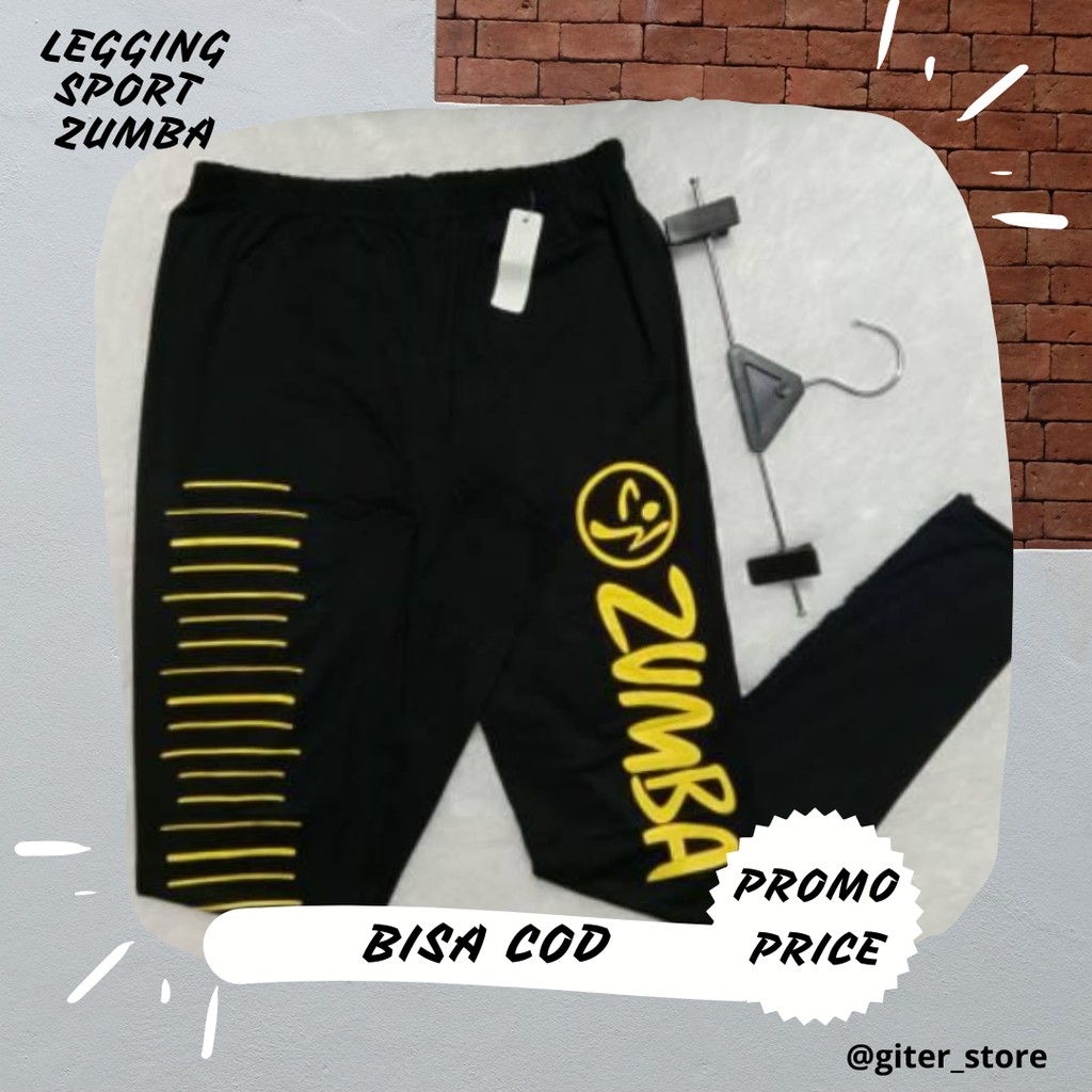 Legging Sport Zumba / giterstore / Celana Legging / Legging Sport Wanita / FREE MASKER / BISA COD