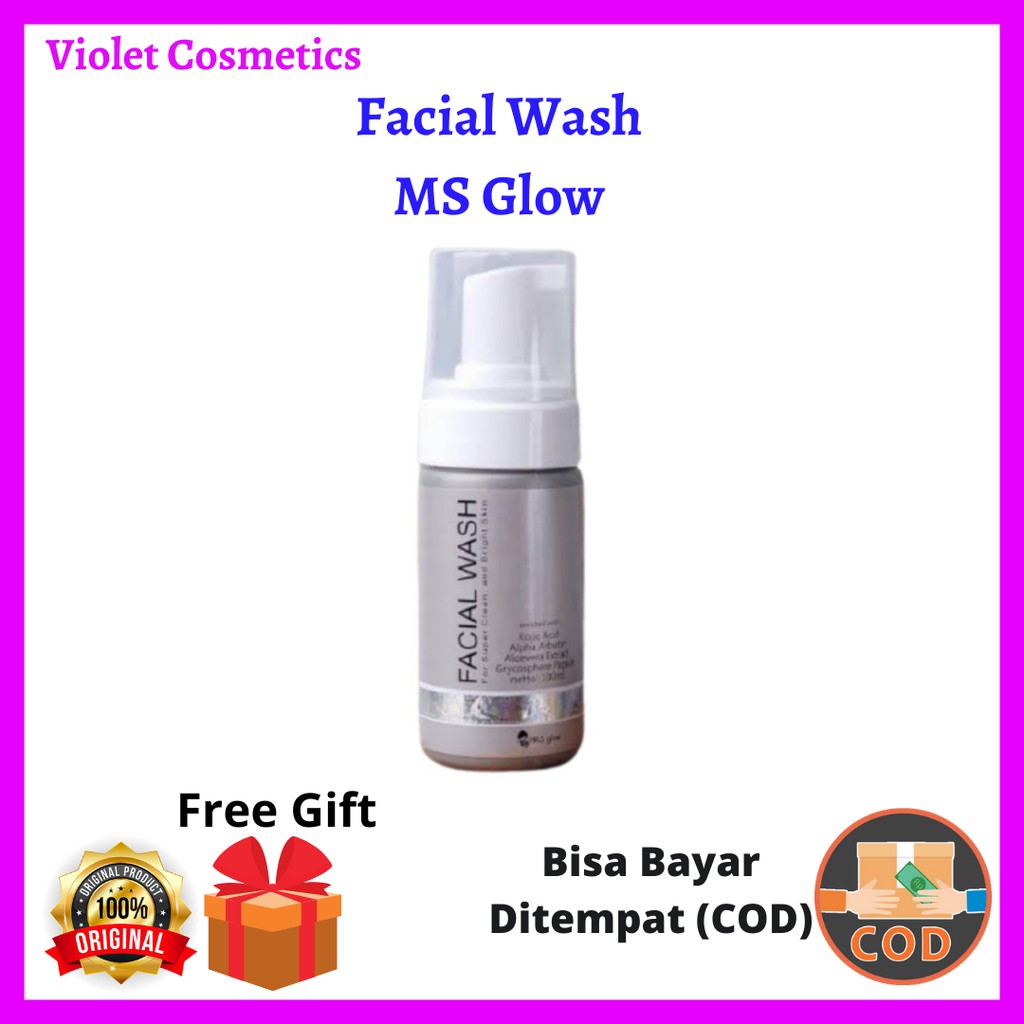 MS GLOW Facial Wash /MS Glow / Sabun MS Glow / Sabun Muka / Pembersih Wajah / Sabun Wajah