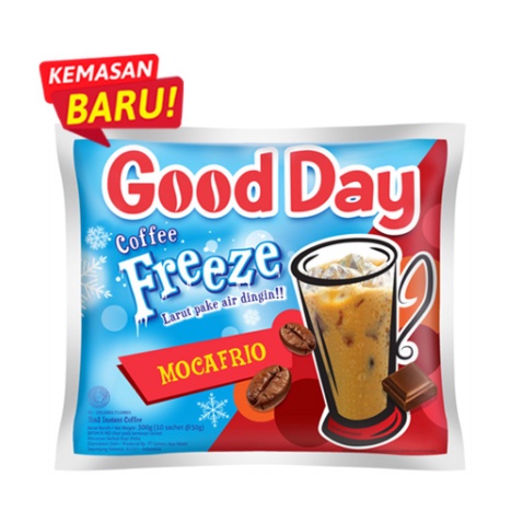 GOOD DAY COFFEE FREEZE MOCAFRIO / 1 RENCENG ISI 10 PCS