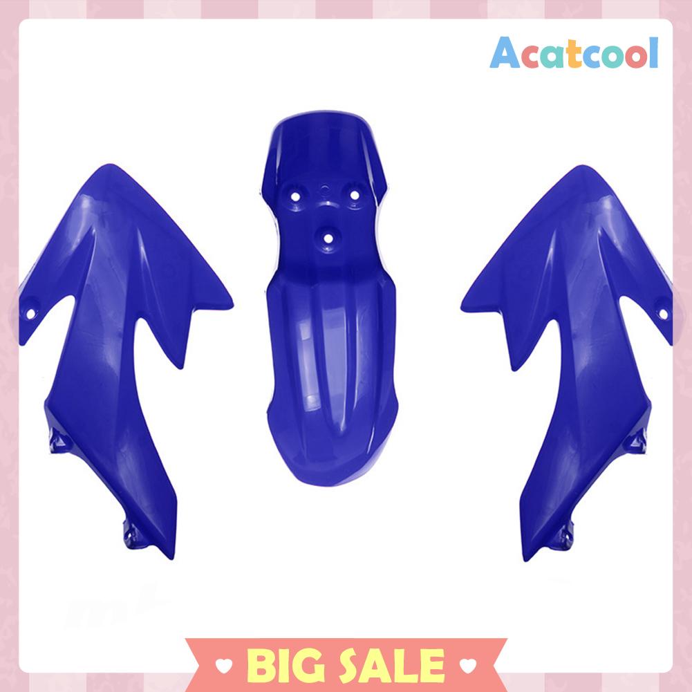 7pcs Fairing Plastik Warna Biru + Putih Untuk Honda Crf 50 Dirt Pit Bike