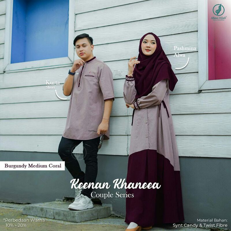 KEENAN KHANEEA COUPLE SET BY ALWA HIJAB