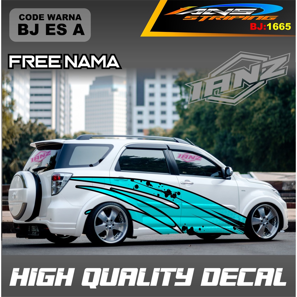 DECAL STICKER MOBIL TERIOS / VARIASI STICKER DECAL MOBIL AVANZA XENIA INNOVA / DECAL STIKER GRAND LIVINA / STIKER MOBIL