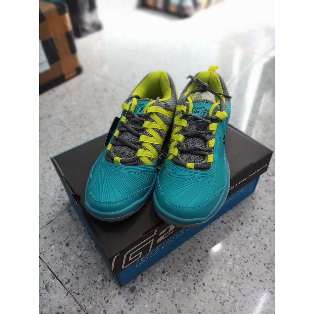 SEPATU BADMINTON HIQUA G-TWO - TURQUOISE