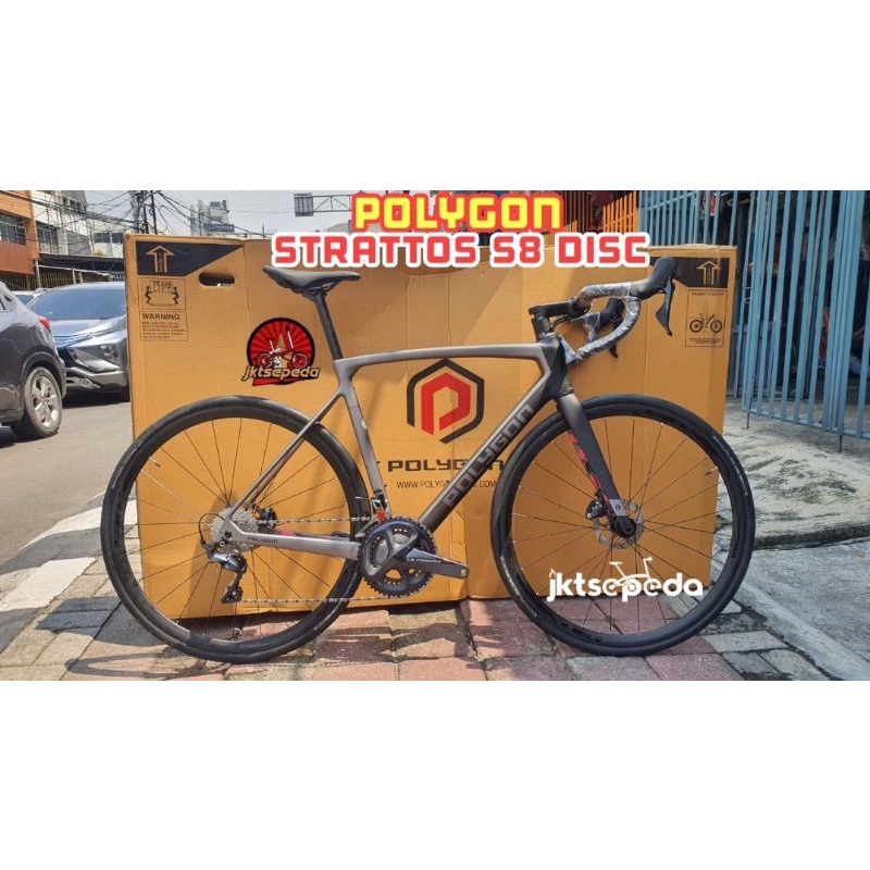 Sepeda Balap Roadbike Polygon Strattos S8 Disc Brake