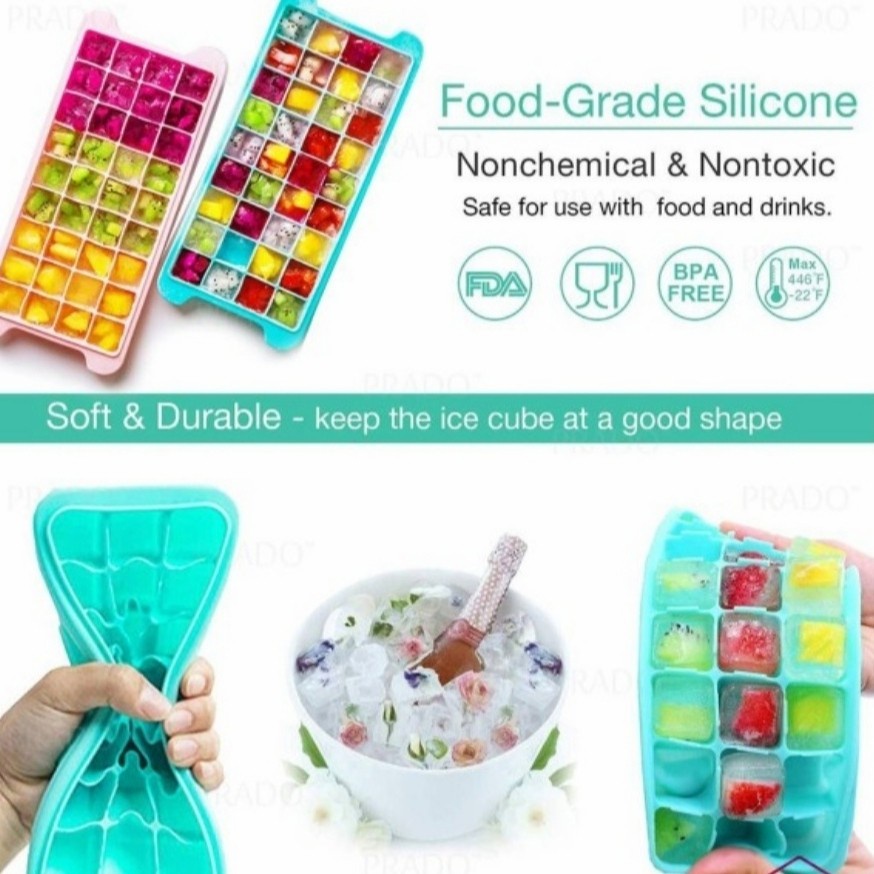 Cetakan es batu 36 kotak silikon ice cube