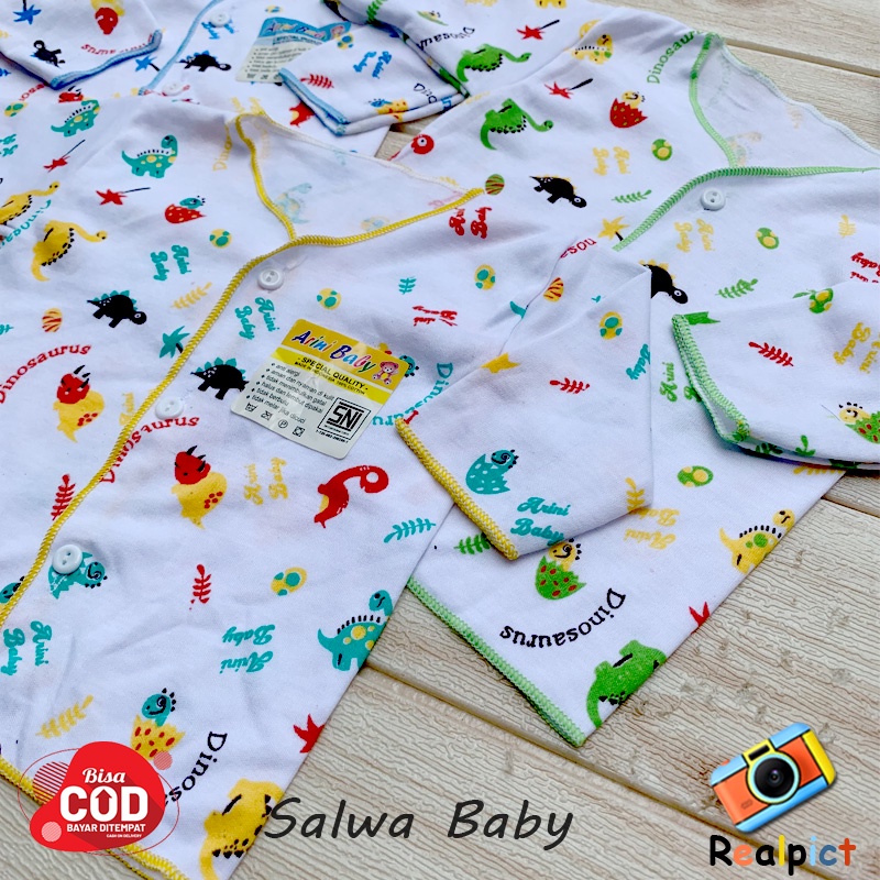 Kualitas Premium - 3 PCS Baju Bayi Baru Lahir Lengan Panjang Almeera Baby and Kids