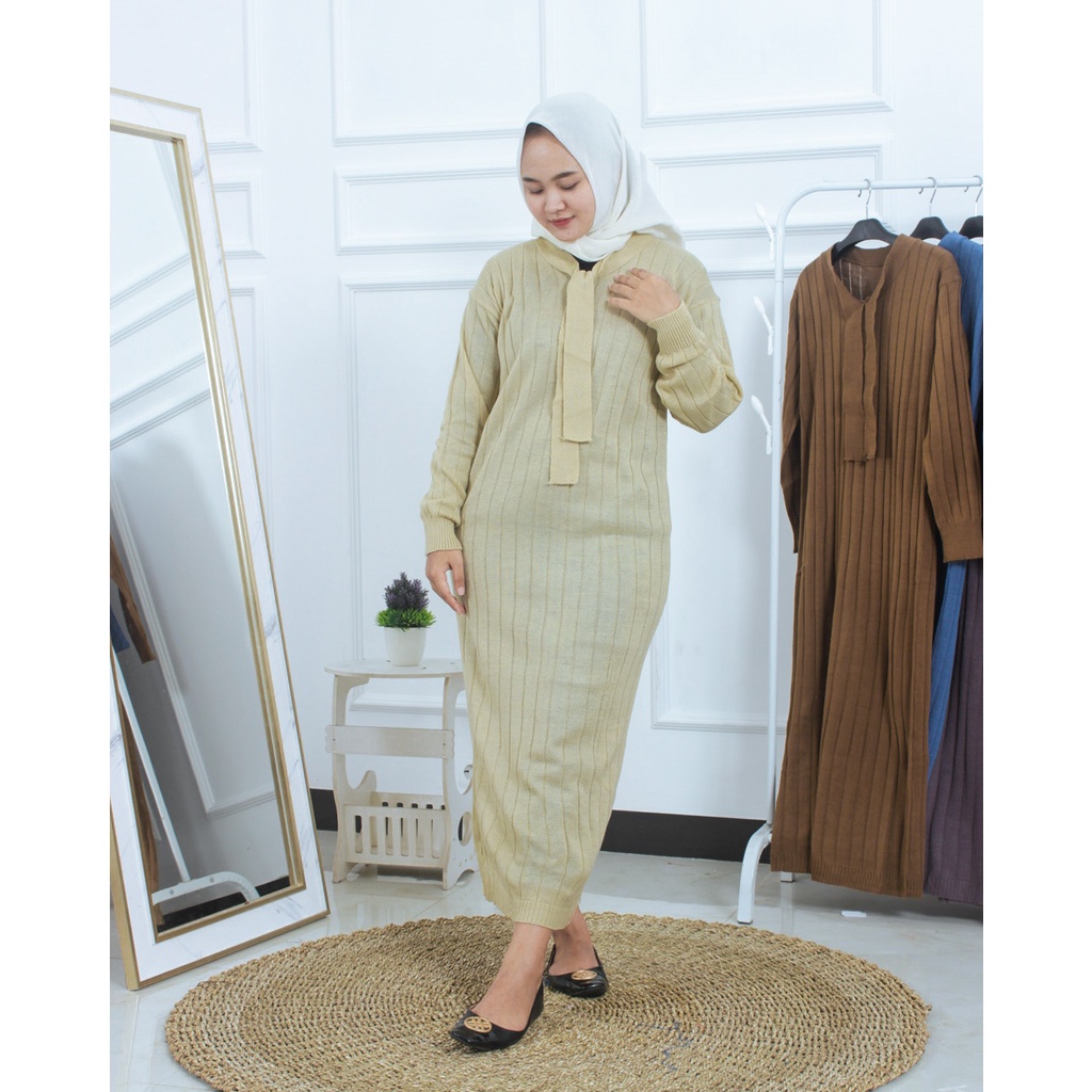 ZAHRA - Dress Wanita Rajut Halus LYRA Dress