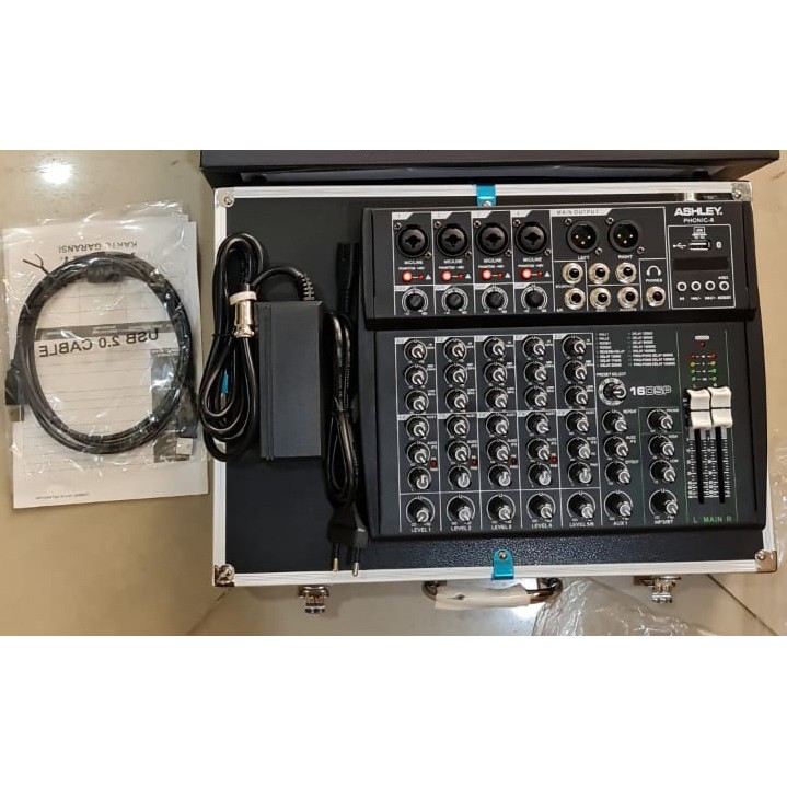 Mixer Ashley Phonic 6 - 6 Channel Free Koper Original free kabel ke comp