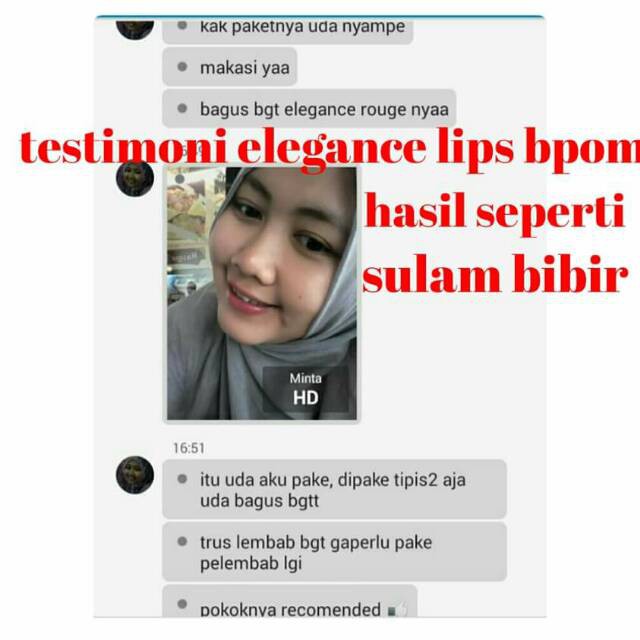 Lipstick elegance rouge hasil seperti sulam bibir - lipstik mate sulam bibir