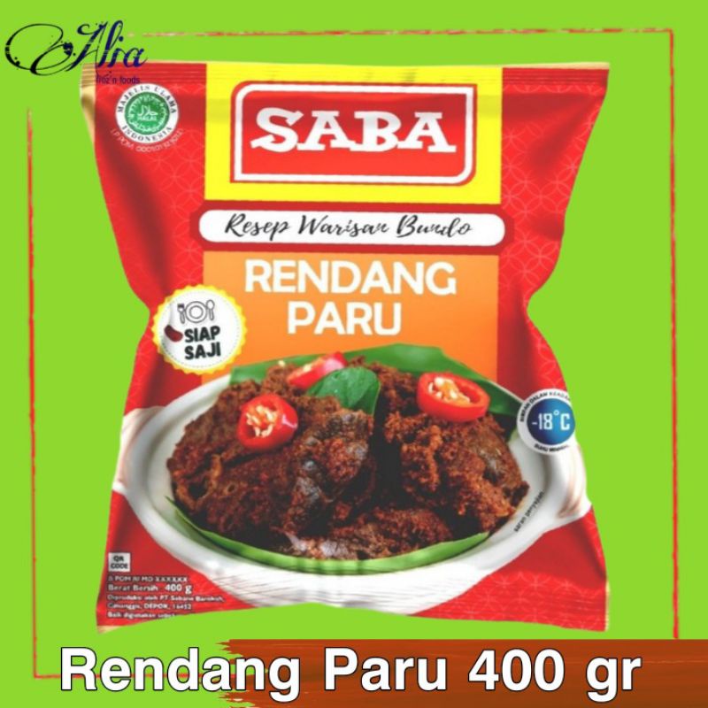 

SABA Rendang Paru Beku 400 gr