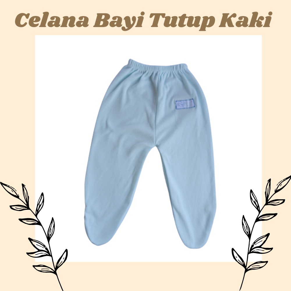 Celana Bayi Panjang Tutup Kaki Polos Termurah / Celana Bayi Buntung Polos / Celana Bayi New Born terlaris isi 3 pc