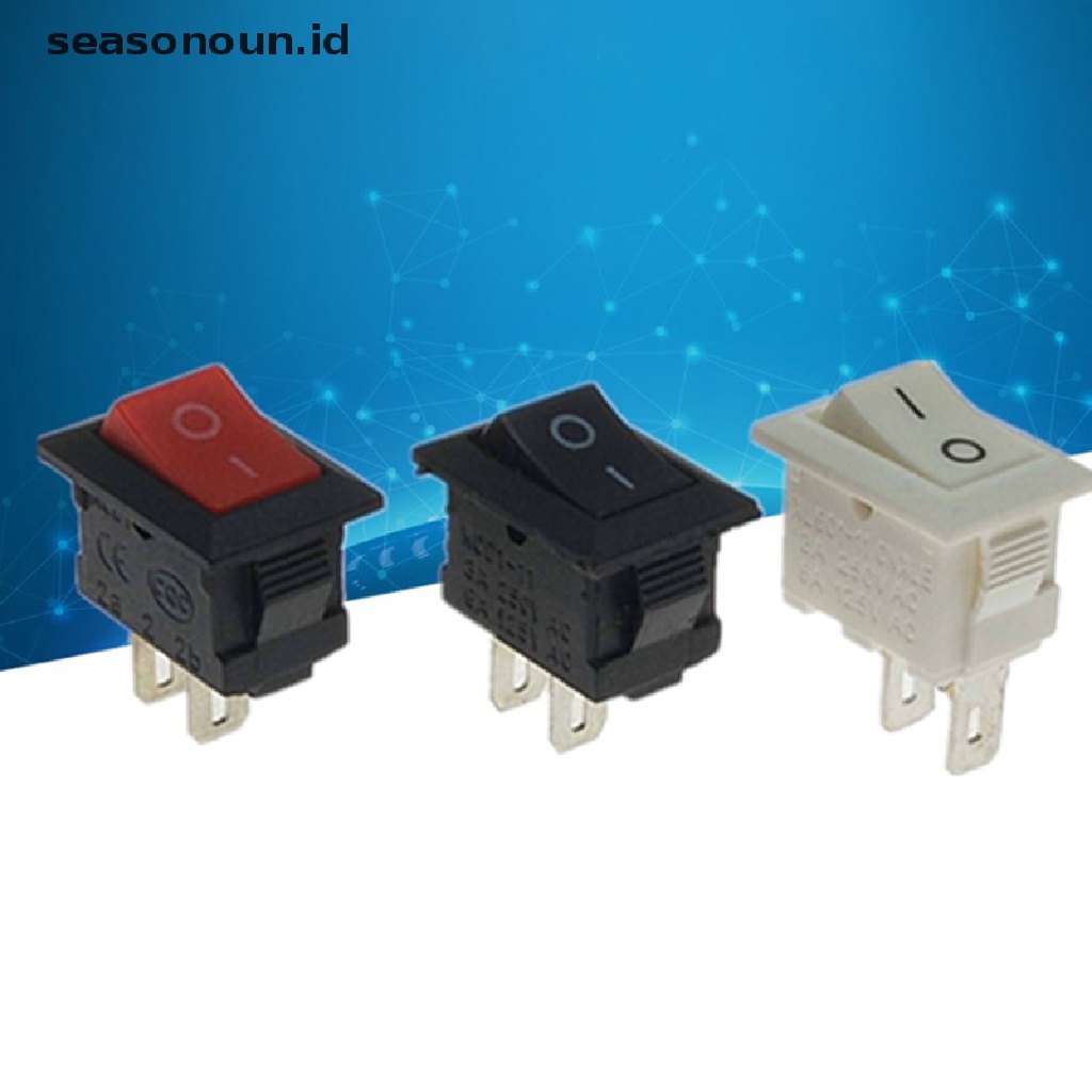 【seasonoun】 Mini 1pcs/lot 10*15mm 2Pin ON/OFF Boat Rocker Switch Car Truck Button Switch .