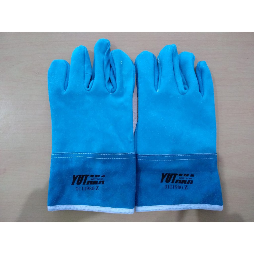 SARUNG TANGAN LAS YUTAKA 11INCH Bla Bla Warna Tosca