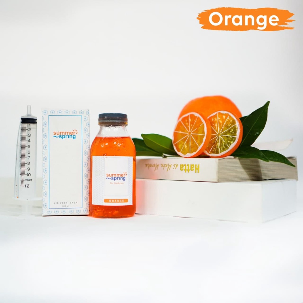 Parfum Mobil Pengharum Ruangan Pewangi Kamar Tidur Harum Summer Spring | Refill Apel | Aroma Orange