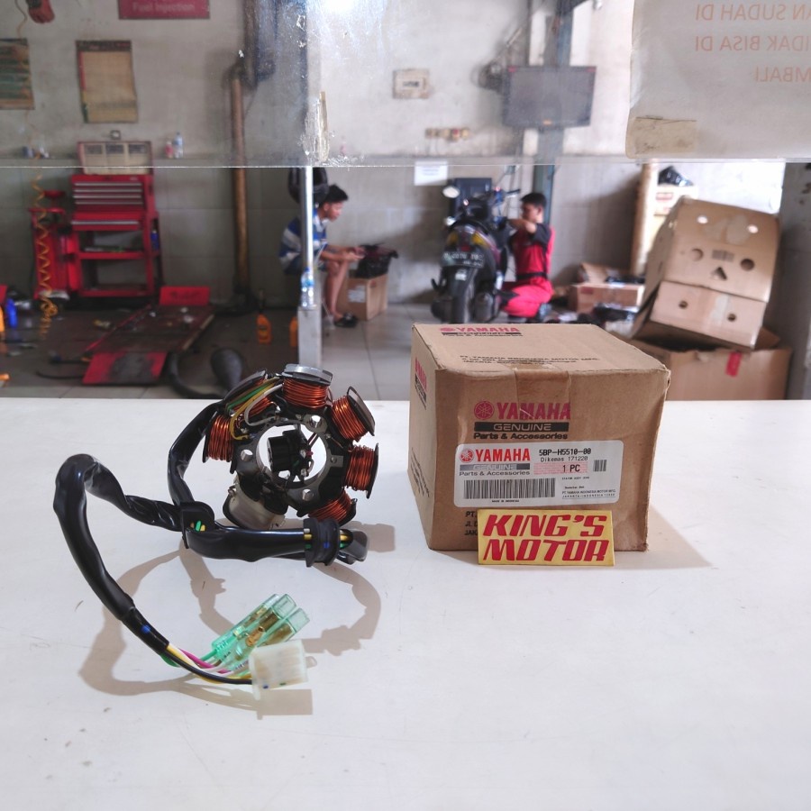 SPULL SPUL STATOR ASSY SCORPIO Z 5BP H5510 ASLI YAMAHA