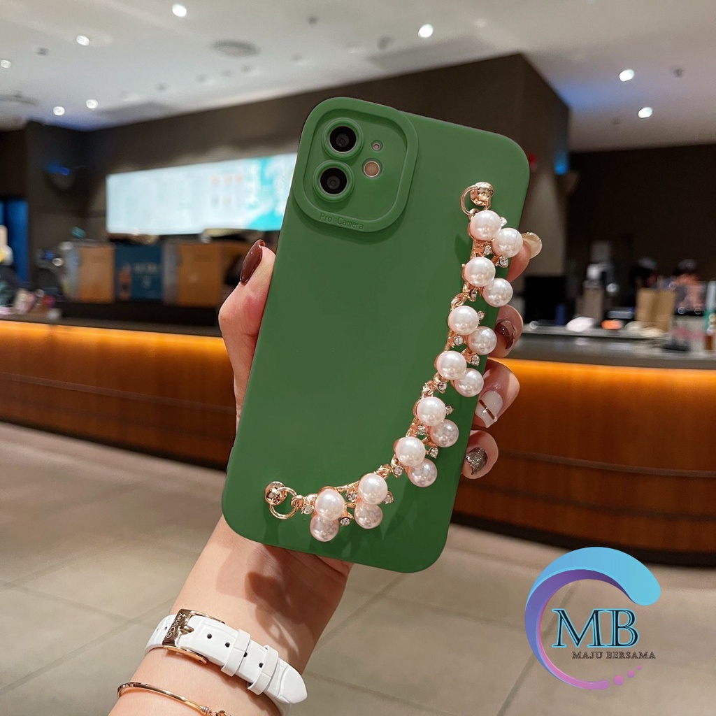 SOFTCASE SILIKON PROCAMERA RANTAI MUTIARA REALME 7i C17 9I 9 PRO PLUS V13 MB3431