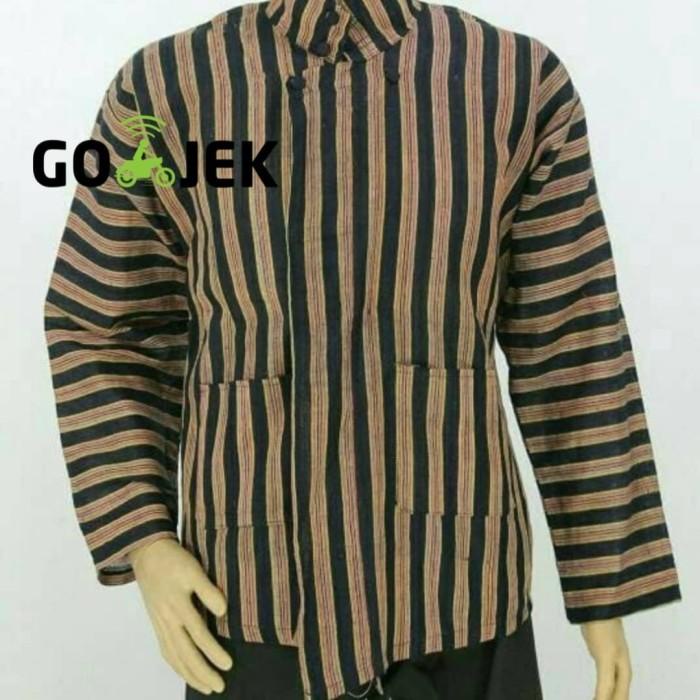 Adat | Baju Kemeja Surjan Lurik Extra Jumbo Xxxl/ Pakaian Adat Jawa