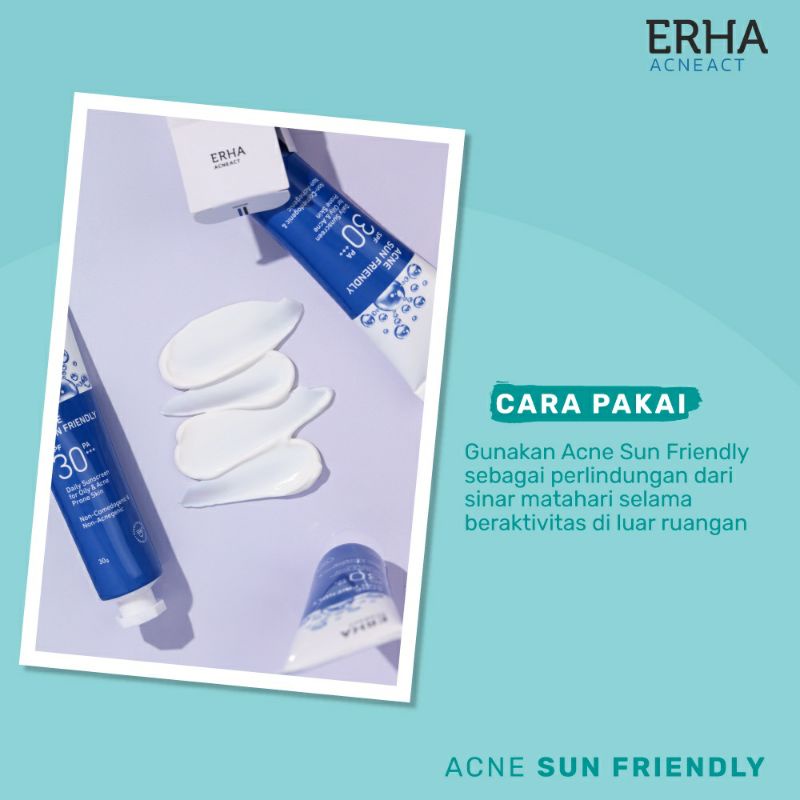 ERHA AcneAct Acne Sun Friendly 30 g - Sunscreen Wajah Jerawat