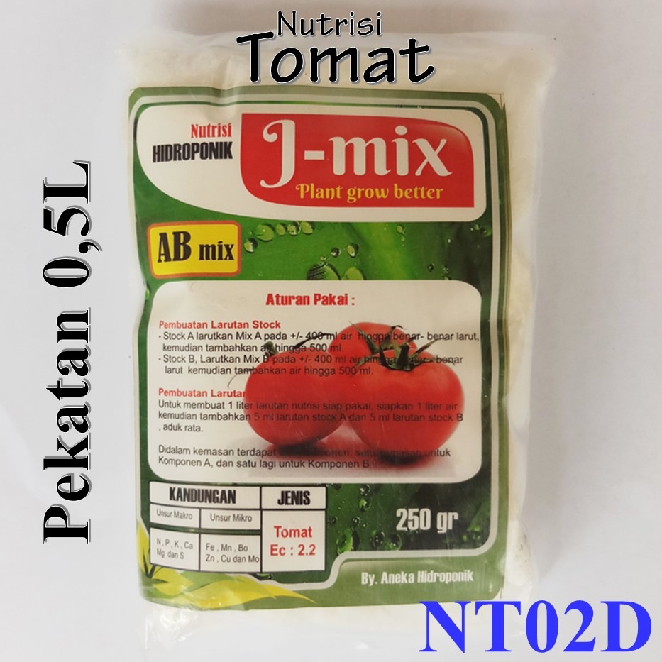 AB Mix Tomat Pekatan 500 ml / AB Mix tOMAT / J-Mix / Nutrisi Pupuk Hidroponik Kemasan Kecil