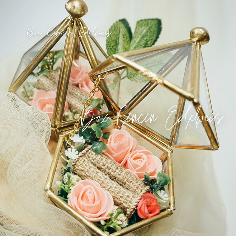 RING BOX/ BOX CINCIN/ KOTAK CINCIN/ RING BEARER/BOX TERRARIUM S S6