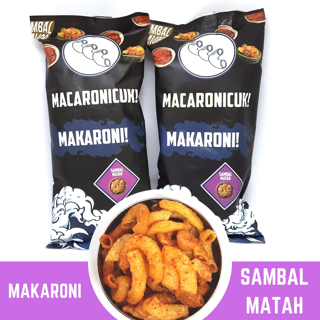 Makaroni SAMBAL MATAH 100gr | Makaroni rasa SAMBAL MATAH | MacaroniCUK
