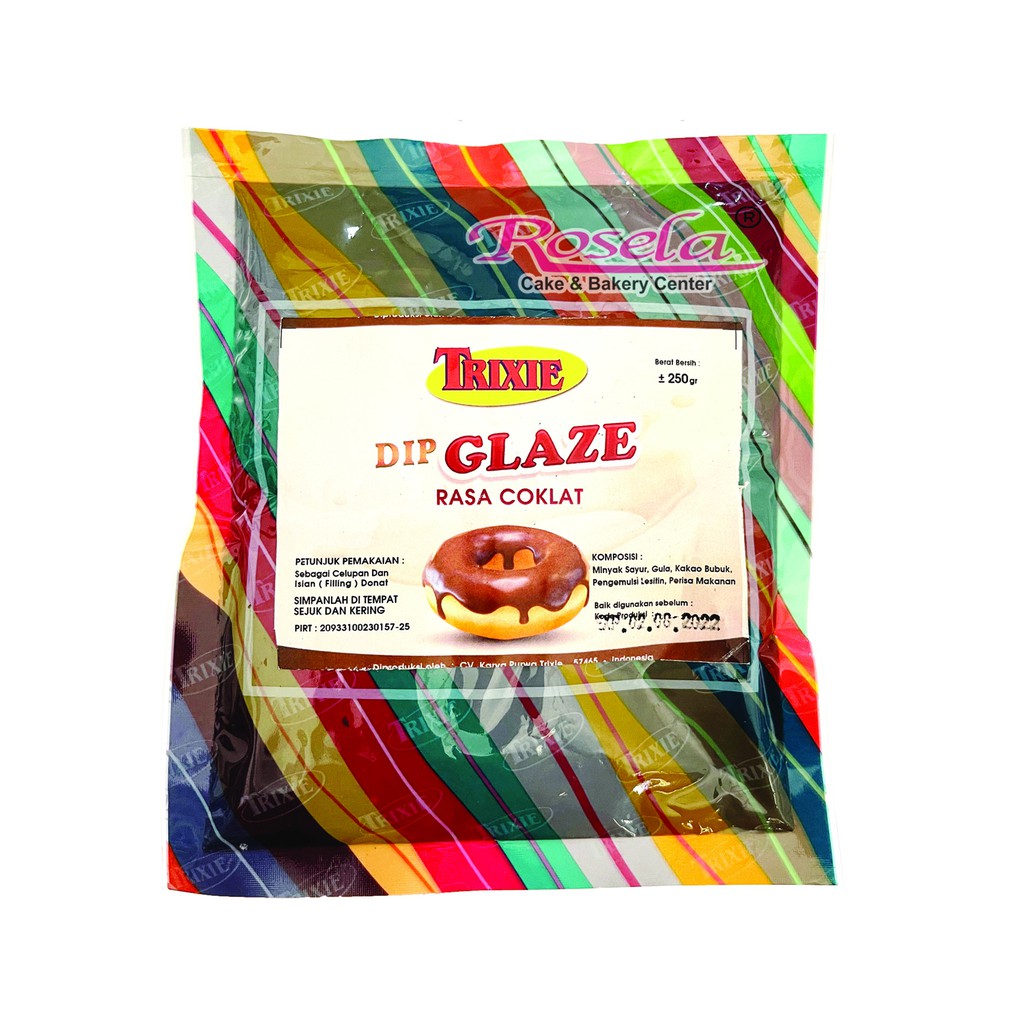 TRIXIE Dip Glaze Coklat 250 gram / Glaze Coklat / Glaze Dark