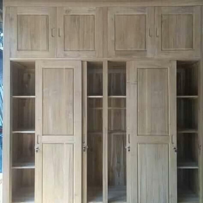 lemari jati 6 pintu jumbo