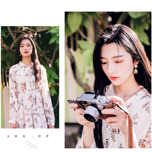 Maxi Dress FLORAL TIER import BUNGA CREAM baju gamis import 9910