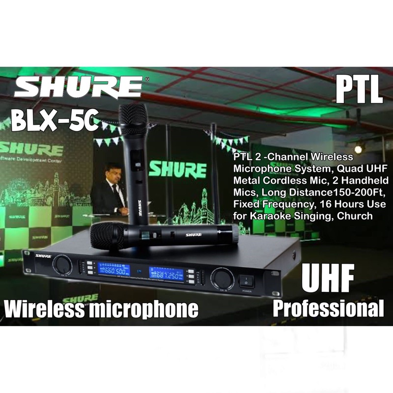 Jual Mic Wireless Shure BLX5C Handheld shure blx 5c new version