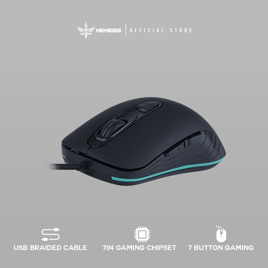 NYK HK-300|HK300 DARKMOON Mouse GAMING Wired Led RGB DPI 800 - 2400