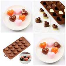 Cetakan Coklat Love Silikon Food Grade - Cetakan Love Hati Kue Es Pudding - Cetakan Silikon Coklat
