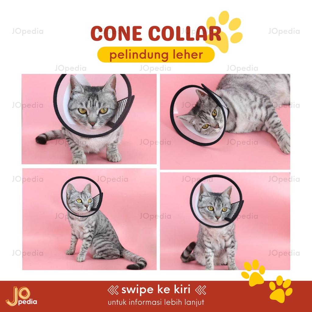 PELINDUNG LEHER Kucing Anjing Corong Pet Cone Collar Neck Protection